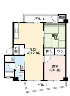 UR逆瀬川【0200505号室】の間取り
