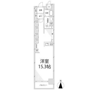 キャッスルコート西新町【204号室】の間取り