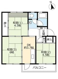 UR東豊中第二【1390403号室】の間取り