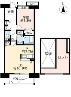 URアーバニア主税町【0000203号室】の間取り