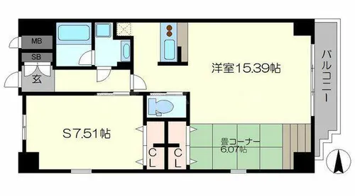 プレジオ本町【2階】の間取り