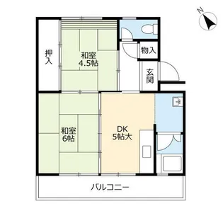 UR志徳【0020502号室】の間取り