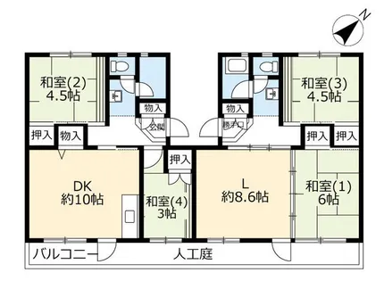 UR泉南一丘【0630101号室】の間取り