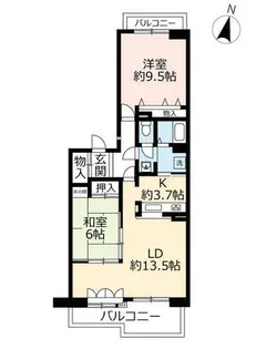 URルミナス箕面の森二番街【0050201号室】の間取り