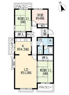 UR真美ヶ丘6丁目【0170301号室】の間取り