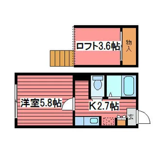 パームツリー月寒東【2階】の間取り