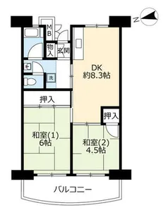 UR向島【0010701号室】の間取り