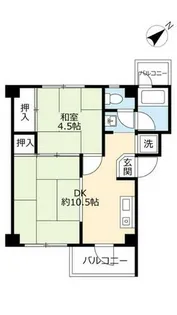 UR助松【0260206号室】の間取り