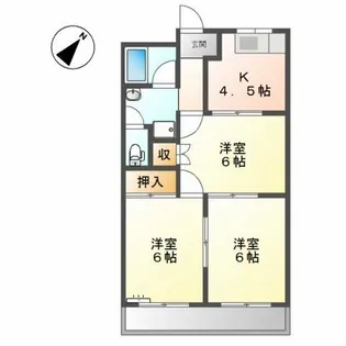 リバティハイツ【2階】の間取り