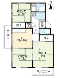 UR明石舞子【B120401号室】の間取り