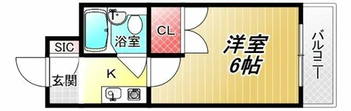 オーシャン長瀬北【1階】の間取り