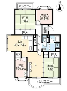 UR神宮東パークハイツ【0180206号室】の間取り