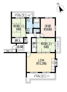UR奈良青山一丁目【0100401号室】の間取り