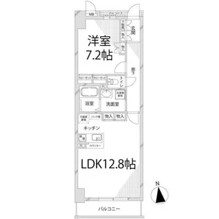 キャッスルコート博労町【805号室】の間取り
