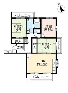 UR奈良青山一丁目【0100301号室】の間取り
