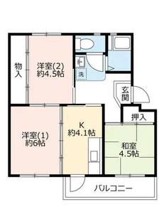 UR泉北竹城台二丁【0210204号室】の間取り