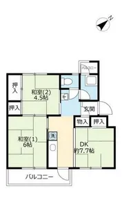 UR助松【0160206号室】の間取り