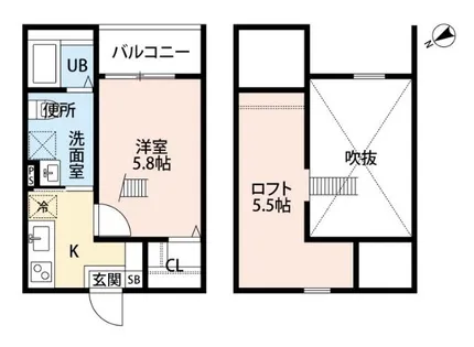 Endor鳴海【1階】の間取り