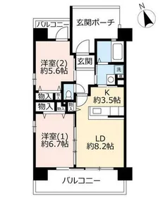 UR浜甲子園なぎさ街【0210604号室】の間取り