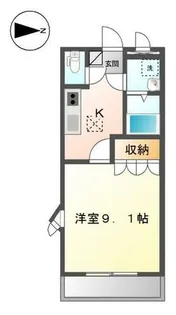 ヴァンベール いそう【1階】の間取り