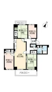 UR光明池駅前【0030319号室】の間取り