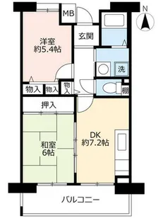 URシティコート服部【0130202号室】の間取り