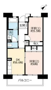 URフレール浜山【0011003号室】の間取り