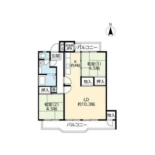 UR花園【0150501号室】の間取り