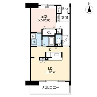 URアーベインルネス白銀【0030304号室】の間取り