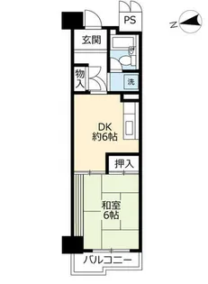 URアーバニア大須【0000412号室】の間取り