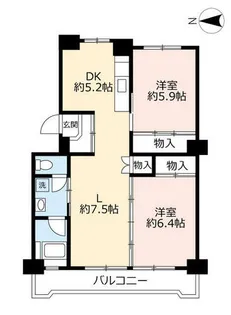 UR水草【0020709号室】の間取り