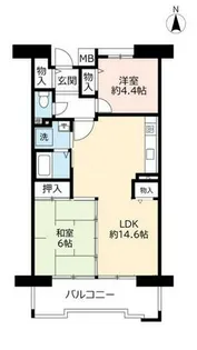 URアルビス旭ヶ丘【0070704号室】の間取り
