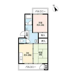 UR新多聞【1730503号室】の間取り