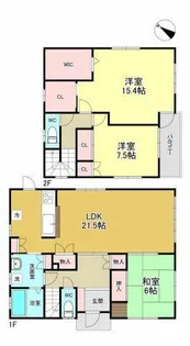 大阪府茨木市彩都あさぎ6丁目【一戸建】の間取り