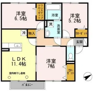 オーハマヴィラ【2階】の間取り