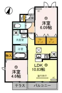 サウス ウィンディ【1階】の間取り