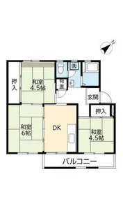 UR西大和片岡台【0460402号室】の間取り