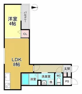 ALEGRIA豊津【3階】の間取り