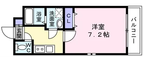 リープラス小野駅前【2-C号室】の間取り