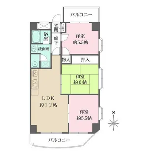 レトワールトキワ【6階】の間取り