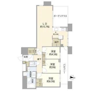 アイランドシティ オーシャン&フォレストタワーレジデンスEAST(00【10階】の間取り