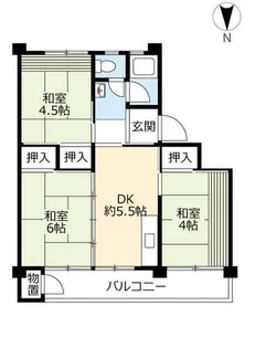 UR鳴子【0920304号室】の間取り