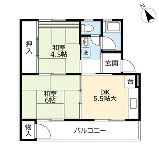 UR徳力【0800306号室】の間取り