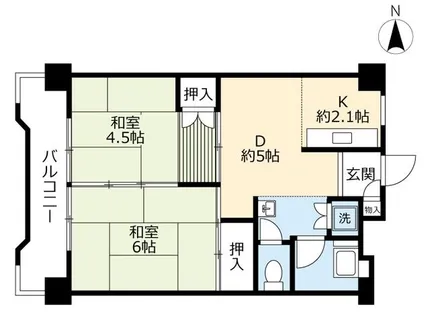 URひよどり台中央【1371103号室】の間取り