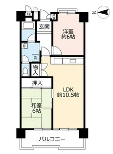 URポートアイランド【0551305号室】の間取り