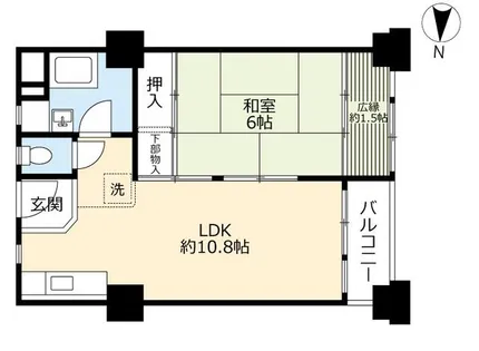UR千島【0011044号室】の間取り