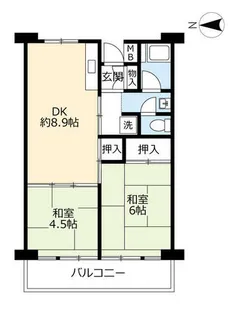 URリバーサイドながら【0030207号室】の間取り