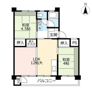 UR徳力【1140508号室】の間取り