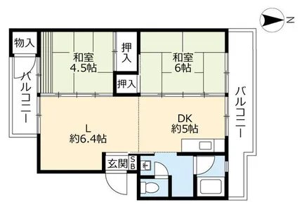 UR中央台【2110311号室】の間取り