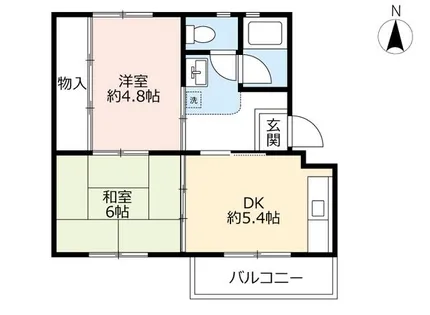 UR富田【0360304号室】の間取り